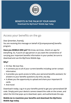 Mobile App Email - SSO QR Code