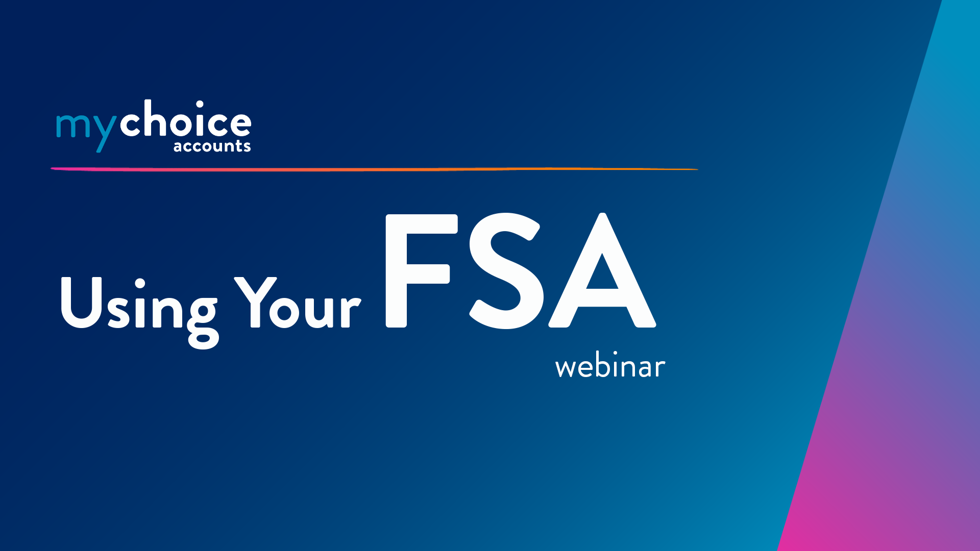 FSA webinar title